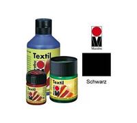 Marabu-textil : peinture pour tissus clairs 15ml pot : noir