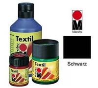 Marabu-textil : peinture pour tissus clairs 15ml pot : noir