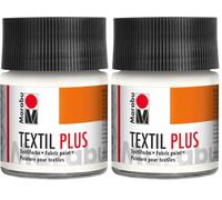 Marabu Textil Plus Peinture Textile 50 ML - 070 Blanc (Lot de 2)