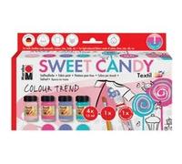 Marabu Pochoir Motif Sweet Candy – Ensemble textile