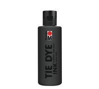 Marabu TIE Dye Ink Batik en Noir, 80 ML Base d'eau, Vegan, Peinture pour Tissu éclatante pour Textiles clairs jusqu'à 20% de Fibres synthétiques, 17300004073, Black