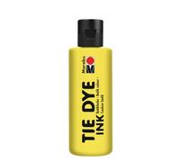 Marabu TIE Dye Ink Batik Jaune, 80 ML Base d'eau, végétalienne, Peinture pour Tissu éclatante pour Les Textiles clairs jusqu'à 20% de Fibres synthétiques, 17300004019, Yellow