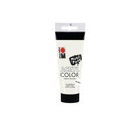 Marabu Peinture acrylique AcrylColor, séchage rapide, imperméable – 100 ml Blanc métallisé