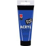 Marabu Peinture Acrylique crémeuse à Base d'eau, séchage Rapide, résistante à la lumière, imperméable à l'eau, Application avec Pinceau et éponge sur Toile, Papier et Bois, 100 ML