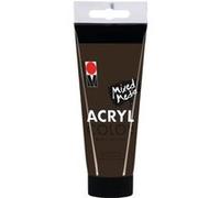 Marabu - Tube AcryColor Couleur Brun Foncé - 100ml G