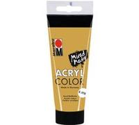 Marabu Peinture Acrylique crémeuse à Base d'eau, séchage Rapide, résistante à la lumière, imperméable à l'eau, Application avec Pinceau et éponge sur Toile, Papier et Bois, 100 ML