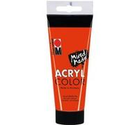 Marabu - Peinture acrylique AcryColor Vermillon - base d'eau, séchage rapide - 100 ml