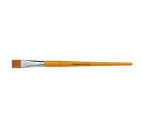 Marabu Universel, Taille 20, Poils synthétiques en Bois certifié FSC, Pinceau Plat pour l'aquarelle, la Peinture sur Soie et Le vitrail, 01830000020, Yellow