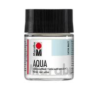 Marabu Vernis Mat incolore Aqua, 50 ML Verre, Vernis Acrylique Transparent-satiné à Base d'eau, résistant à la lumière, pour vernir de Nombreux travaux de Bricolage et matériaux, 11370005000
