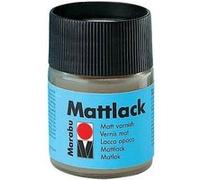 Marabu vernis mat, mat, 50 ml, dans un verre vernis de rsine synthtique, incolore, ... base de solvant, rsistant aux intempr