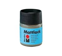 Marabu vernis mat, mat, 50 ml, dans un verre vernis de rsine synthtique, incolore, ... base de solvant, rsistant aux intempr