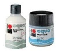 Marabu Vernis Mat incolore Aqua, 50 ML Verre, Vernis Acrylique Transparent-satiné à Base d'eau, résistant à la lumière, pour vernir de Nombreux travaux de Bricolage et matériaux, 11370005000