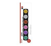 Marabu1210000000205 Marabu Acrylic colour set "METALLIC", 6 x 3.5 ml