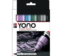 Feutre acrylique YONO, 1,5-3,0 mm, set de 6 PASTEL