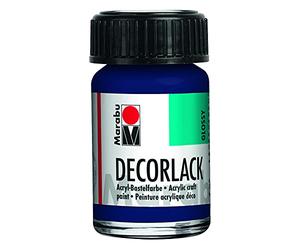 Marabudecorlack Acryl : À Base D'Eau Acrylique Craft Paint 15ml Pot Bleu Foncé