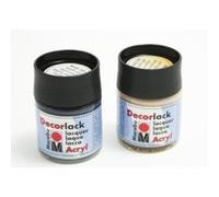 Marabudecorlack acryl : à base deau acrylique craft paint 50ml pot métallique argent 113005782 Argent G