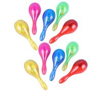 Maraca Bright Shake-to-Light avec coquillages de couleur translucide | Pile bouton intégrée, lumière vive visible à travers les coques translucides, son maraca pour musique de groupe