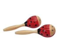 Maracas - GOKI - Coccinnelle - Bois - 17cm - Mixte - 3 ans et plus