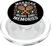 Maracas Musique et Souvenirs Mois du Patrimoine hispanique PopSockets PopGrip pour MagSafe