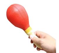 Maracas, Shaker Rumba Léger et Polyvalent en PVC, Cadeaux de Fête pour Tout-Petits (Rouge)