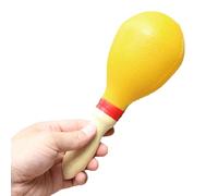 Maracas, Shaker Rumba Léger et Polyvalent en PVC, Cadeaux de Fête pour Tout-Petits (Yellow)