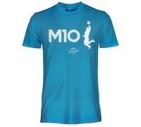 Maradona T-shirt officiel. T-shirt unisexe en coton. T-shirt pour adulte et garçon, bleu ciel, X-Small