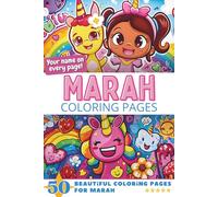Marah Coloring Pages: Wow-Effect! Your name on every page - Marah coloring book - 6x9" - 50x Marah coloring page - Fantastic Gift