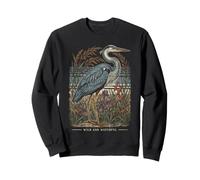 Marais des hérons Sauvages et vigilants Sweatshirt