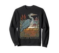 Marais des hérons Sauvages et vigilants Sweatshirt