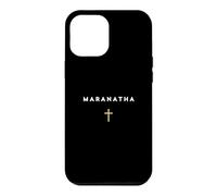 Maranatha Citation Grecque Viens Seigneur avec la Croix Coque pour iPhone 12 Pro Max
