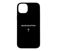 Maranatha Citation Grecque Viens Seigneur avec la Croix Coque pour iPhone 14 Plus