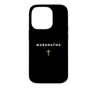 Maranatha Citation Grecque Viens Seigneur avec la Croix Coque pour iPhone 14 Pro