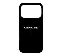 Maranatha Citation Grecque Viens Seigneur avec la Croix Coque pour iPhone 17 Pro