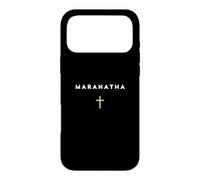 Maranatha Citation Grecque Viens Seigneur avec la Croix Coque pour iPhone 17 Pro Max