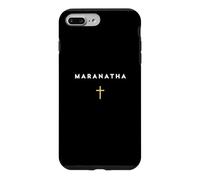 Maranatha Citation Grecque Viens Seigneur avec la Croix Coque pour iPhone 7 Plus/8 Plus