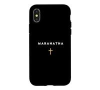 Maranatha Citation Grecque Viens Seigneur avec la Croix Coque pour iPhone X/XS