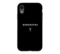 Maranatha Citation Grecque Viens Seigneur avec la Croix Coque pour iPhone XR