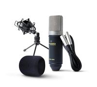 Marantz Professional MPM-1000 - Micro studio à condensateur XLR avec pied de bureau et câble pour le podcast, le streaming, le chant, le télétravail et le gaming