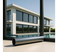 MARAPON® Film miroir de fenêtre, brise-vue, opaque, 75 x 200 cm, protection solaire, ne laisse pas de résidus, pour extérieur, fenêtre de toit