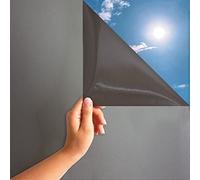 MARAPON Film pour Fenêtre Couleur Anthracite 0,60x2 m avec Adhésion Statique sans Colle pour Intimité Protection UV Idéal Salle de Bain et Bureau