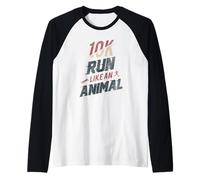 Marathon 10 km Courir comme Un Animal Manche Raglan