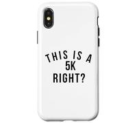 Marathon Amusant Run This is a 5k Right? Course de Course Coque pour iPhone X/XS