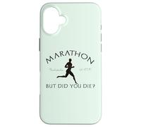 Marathon But You Die ? Pheidippides 490 BC Running Meme Coque pour iPhone 16 Plus