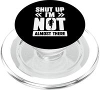 Marathon Runner Running Funny Shut Up I'm Not Almost There PopSockets PopGrip pour MagSafe