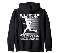 Marathon Runner Trying Catch Ice Cream Truck Running Sweat à Capuche