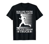Marathon Runner Trying Catch Ice Cream Truck Running T-Shirt