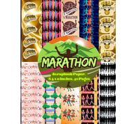 Marathon Scrapbook Paper 8.5 x 11 Inches, 40 Pages: 20 Double Sided Sheets with 10 distinctive Designs