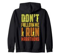 Marathonien Ne me suis Pas, Je Cours des Marathons Sweat à Capuche