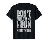Marathonien Ne me suis Pas, Je Cours des Marathons T-Shirt Graphique avec Valeur