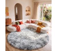 MARATIP Tapis Chambre Enfant Gris Clair Ø100 cm Doux Antidérapant | Parfait coin lecture ou jeux bébé, doux et antidérapant, il sécurise les premiers pas et réchauffe le sol